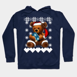 Ugly Christmas sweater with a teddy bear Hoodie